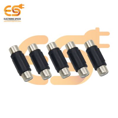 Single RCA coupler female to female audio connector pack of 5pcs