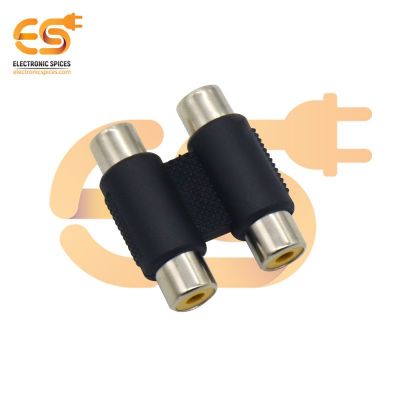 Dual RCA coupler 2 female to 2 female audio connector pack of 1pcs