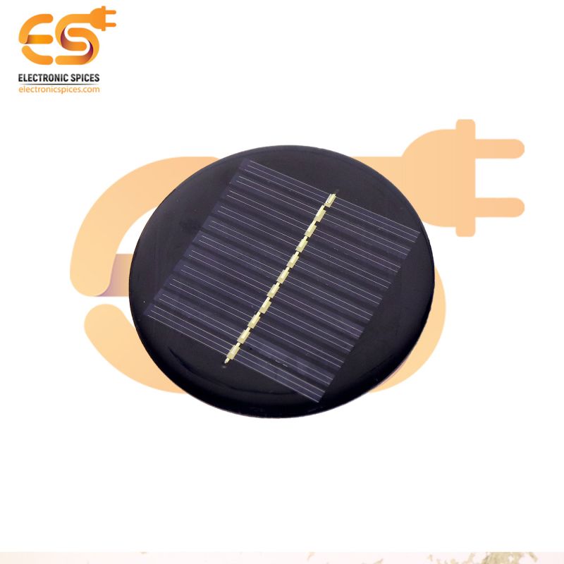 80mm diameter 6V 80mAh Circle shape polycrystalline mini epoxy solar panels pack of 10pcs