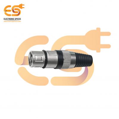 XLR 3-Pin Female Connectors DC power plug,  Barrel jack , Female Plugs Audio Mic Microphone Connector pack of 1pcs