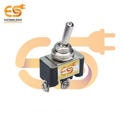 6Amp 250V 2 Pin Mini Toggle Switch ON / OFF, Black Color 2pcs