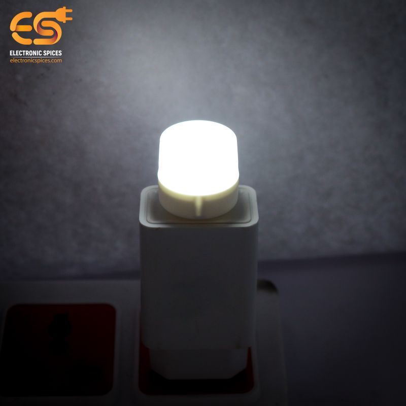 Small White LED Bulb, Portable Compact Night Light, suitable for