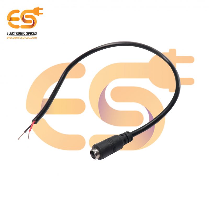 Buy 3.5mm Female DC Pin Jack Cable Connector with Wire (Pack of 2 pcs)