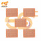 5cm x 7cm Copper Clad Coating PCB Universal PCB Prototype Board for DIY Soldering, pack of 5