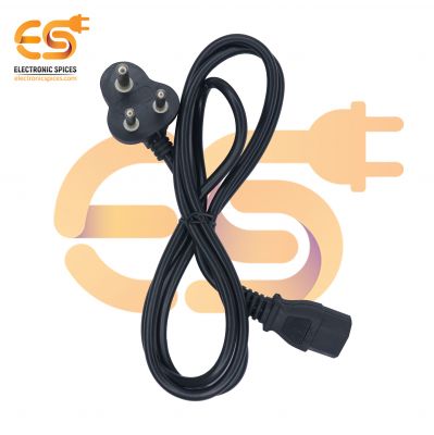 120V~240V AC Power Cord 1.3M Replacement Power Cable, India Plug IEC Computer Mains Power Cable Cord for Desktop 3 pin Power Cable for PC,