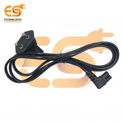 6A ~ 250V 2-Pin Power Cable copper Cord - L Shape Adapter Charger Cord  (1.3m)