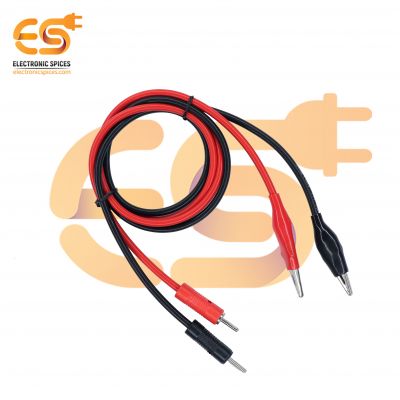 2mm Banana Plug Clip Wire 30V 6A for  DC Regulated Power Supply with Crocodile Clip Cable pack of  one pair
