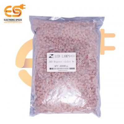 9V LED 360 Degree Pixel Led Straw Hat 4.8mm Violate Pack of 4000 pcs