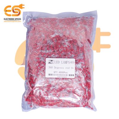 9V LED 360 Degree Pixel Led Straw Hat 4.8mm Red Pack of 4000 pcs