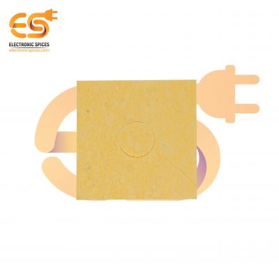 Pack of 5 Tip Solder Welding Cleaning Sponge Pad Yellow60X60X1(mm)