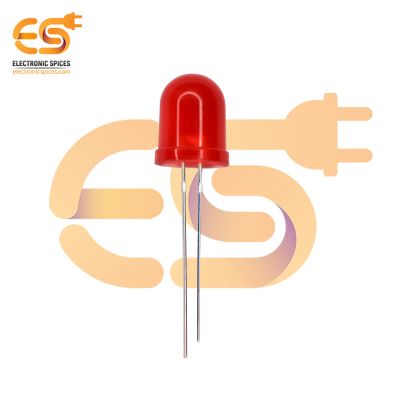 10mm Basic Red Led round shape Pack of 50 (red in red)