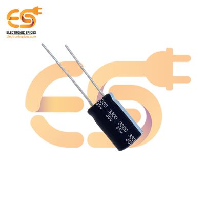 3300uf / 35V Aluminium Electrolytic Capacitors (16 X 21)mm pack of 5 pcs