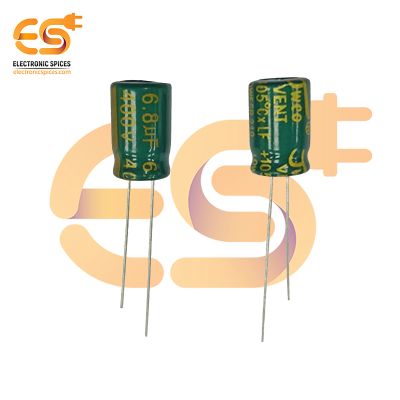 6.8uf / 400V Aluminum Electrolytic Capacitors (8 X 12mm) Pack of 5