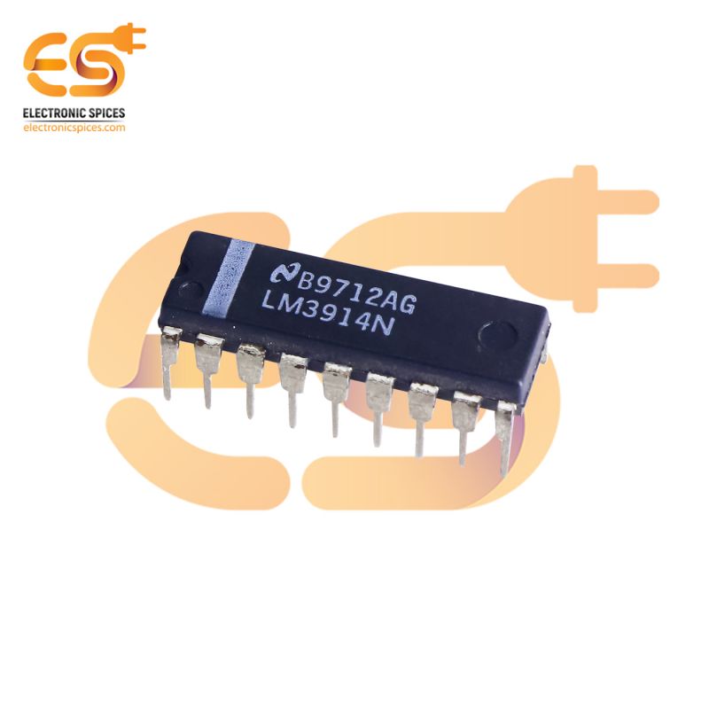 LM3914 Logarithmic LED dot or bar display driver 18 pins IC pack of 50pcs