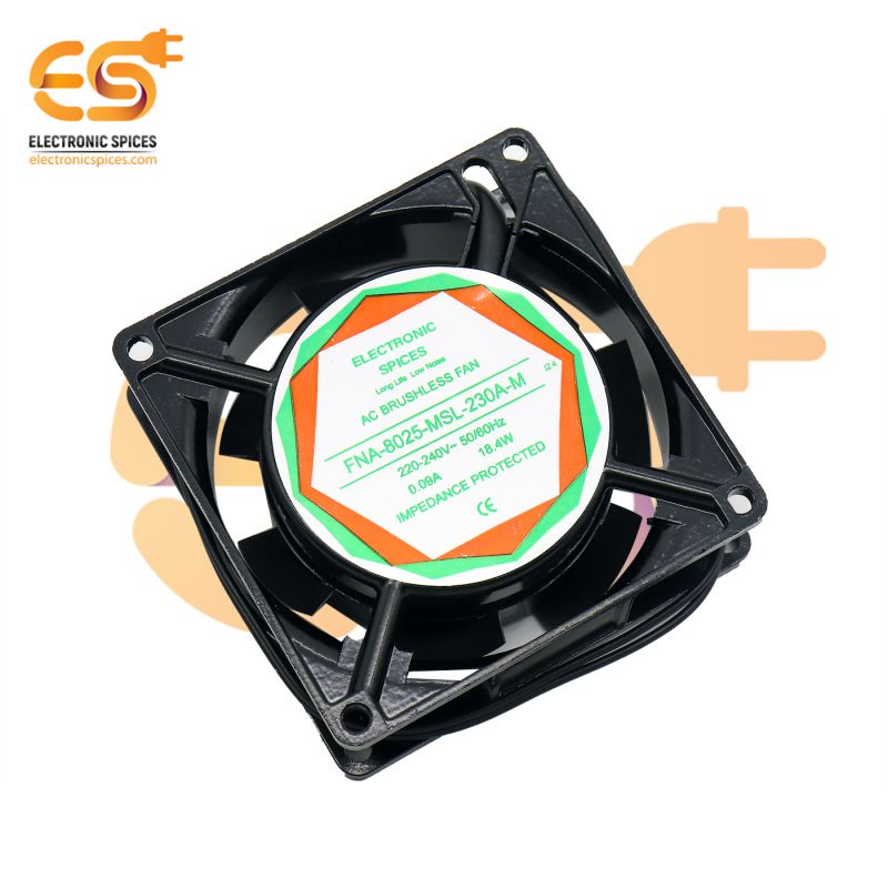 Small 8025 3 inch (80x80x25mm) Brushless 240V AC 18W exhaust cooling fans pack of 10pcs