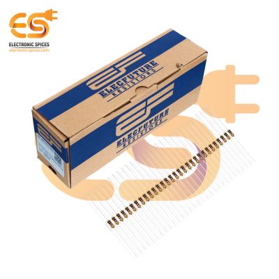 Electronic Spices 5000Pcs 1k Ohm (Ω) 1/4 (0.25 watt) ±5% Tolerance 1k MR Ω ohm MF Through Hole Resistors Axial Lead