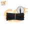 7/36 Copper Electrical Wire 28 AWG Black Colour 5cm pack of 100pcs