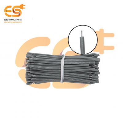7/36 Copper Electrical Wire 28 AWG Grey Colour 5cm pack of 100pcs