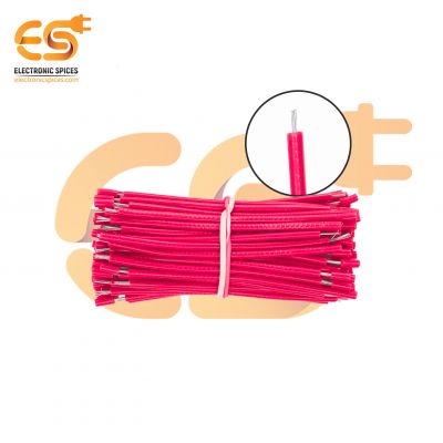 7/36 Copper Electrical Wire 28 AWG Pink Colour 5cm pack of 100pcs