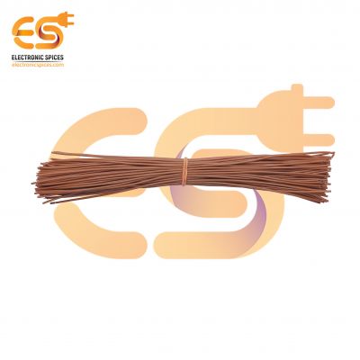7/36 Copper Electrical Wire 28 AWG Chocolatey Colour 20cm pack of 100pcs