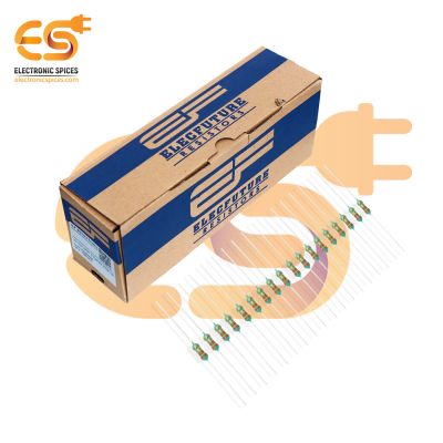 Electronic Spices 5000Pcs 3.3 Ohm (Ω) 1/4 (0.25 watt) ±5% Tolerance 3.3 MR Ω ohm MF Through Hole Resistors Axial Lead