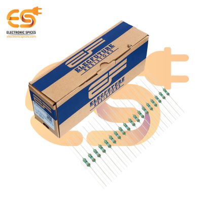 Electronic Spices 5000Pcs 39 Ohm (Ω) 1/4 (0.25 watt) ±5% Tolerance 39 MR Ω ohm MF Through Hole Resistors Axial Lead