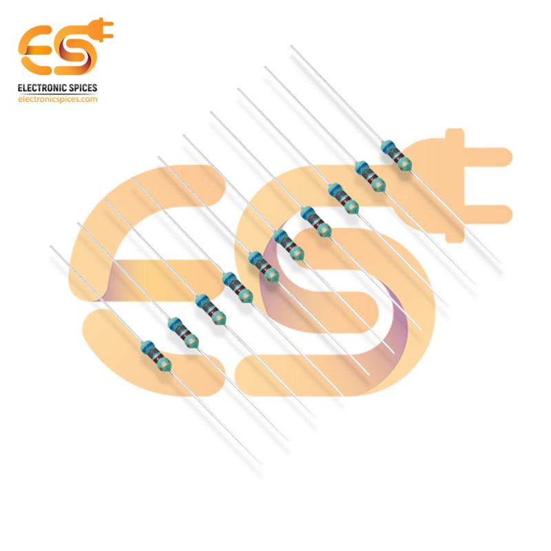 Electronic Spices 5000Pcs 6.8k Ohm (Ω) 1/4 (0.25 watt) ±5% Tolerance 6.8k MR Ω ohm MF Through Hole Resistors Axial Lead