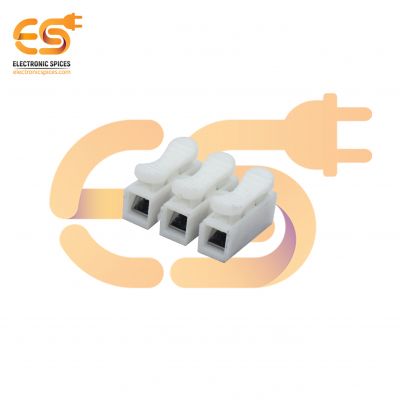 3 Line 6A quick splice push lock wire connector pack of 50pcs