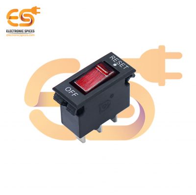 ST-001 15A 250VAC Rocker Switch Type Circuit Breaker (33 x 12 x 38) mm pack of 2pcs