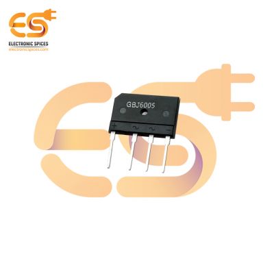 GBJ6, GBJ6005 6A 50V Bridge Rectifiers Diode pack of 2pcs