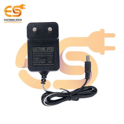 9V 1 Amp DC Power supply adapter male plug pin connector