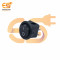 KCD11 6A 250V AC Round black colour 2 pins SPST small plastic rocker switches pack of 5pcs
