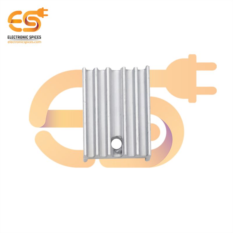 2cm x 1.5cm Aluminium heatsink for TO-220 Mosfet transistor pack of 5pcs