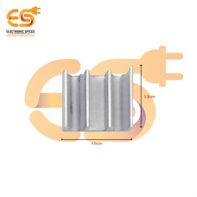 1.3cm x 1.5cm Aluminium heatsink for IC pack of 5pcs