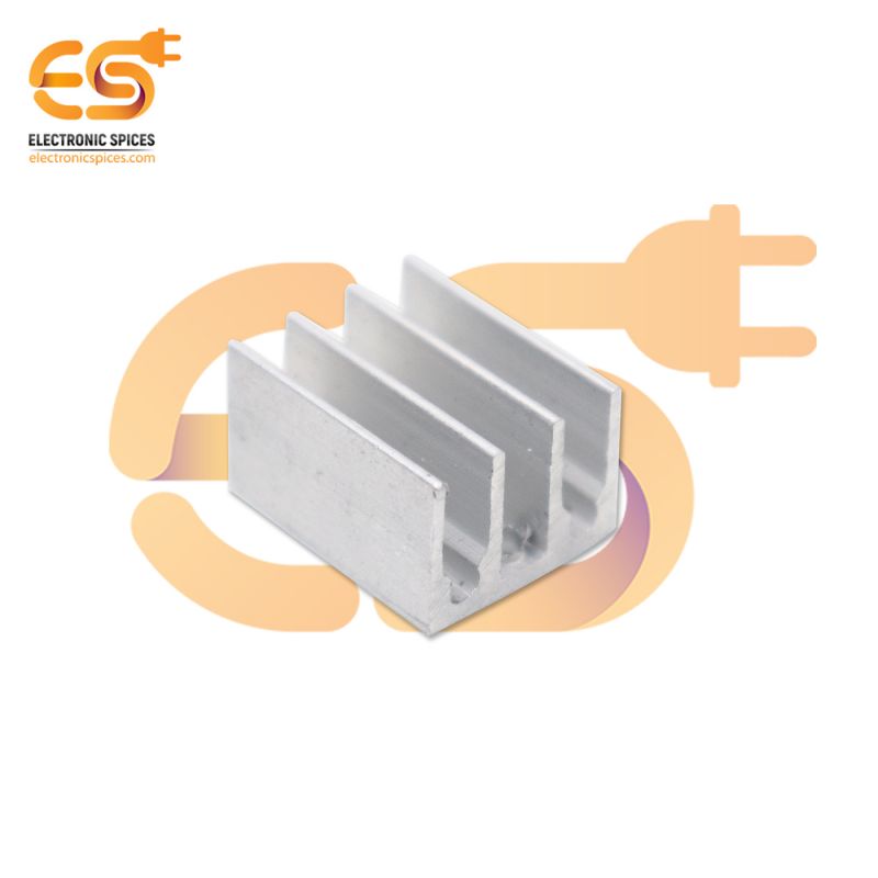 2cm x 1.5cm Aluminium heatsinks IC chip radiator pack of 20pcs