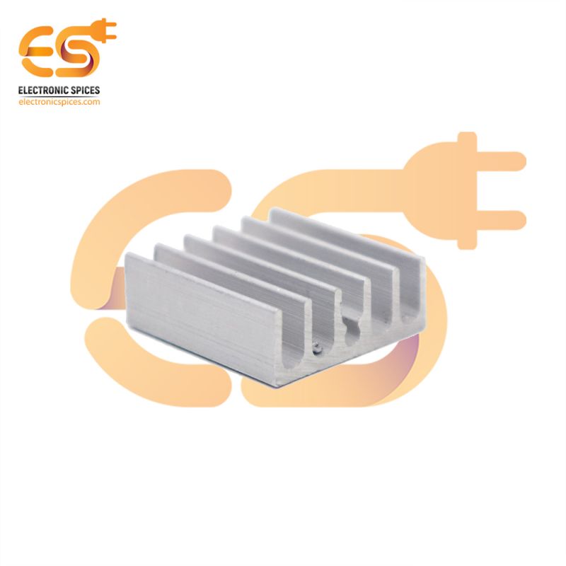 2.5cm x 2.3cm Aluminium heatsink for power transistor or CPU or IC pack of 5pcs