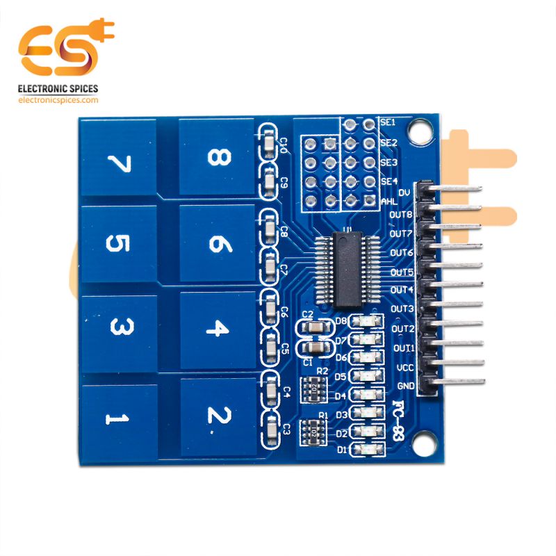TTP226 - 8 Channel capacitive touch sensor module