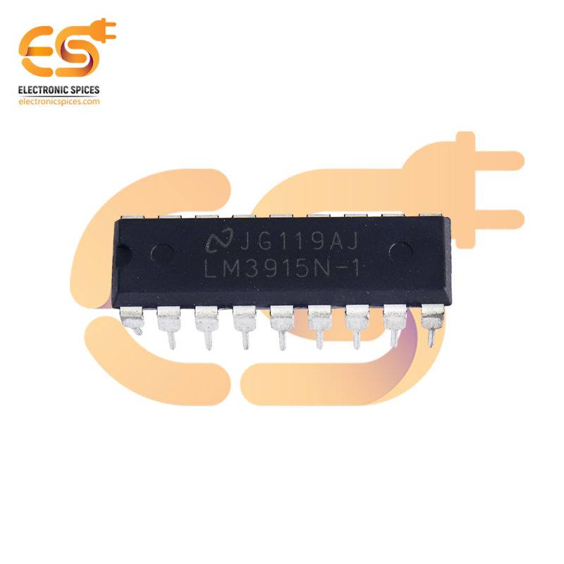 LM3915 Logarithmic LED dot or bar display driver 18 pins IC pack of 10pcs