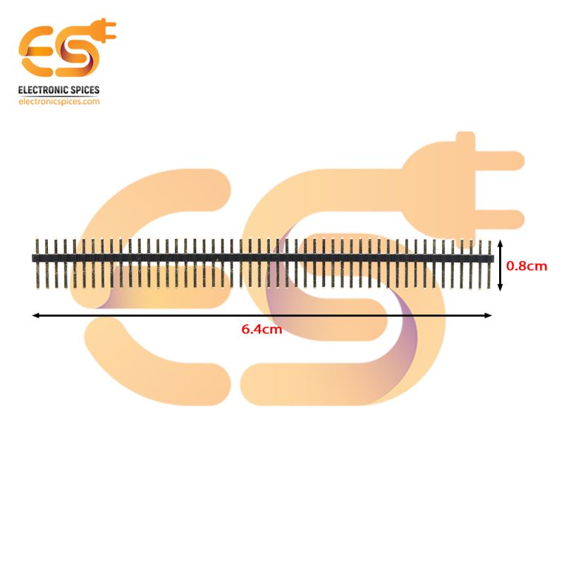 Micro 7 mm Male Berg Strips 1 x 40 Pin header pack of 10 sticks