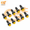 Momentary push to On button yellow color horn switches pack of 10pcs