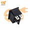 KCD4 15A to 30A 250V black color 4 pin DPDT heavy duty plastic rocker switches pack of 5pcs