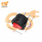 KCD1 T125 6A 250V AC red color 2 pin SPST small round plastic rocker switch pack of 5pcs