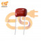 0.22μF 224J 400V CL21 Metallized Polyester Film Capacitor Pack of 5pcs
