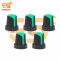 Green color Potentiometer knob Rotary switch cap pack of 10pcs