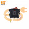 QY602-101 10A 125V AC 3 pin SPST red color round plastic rocker switch with indicator pack of 5pcs
