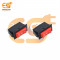 KCD3 15A 250V AC red color 3 pin SPCO heavy duty plastic rocker switch pack of 2pcs