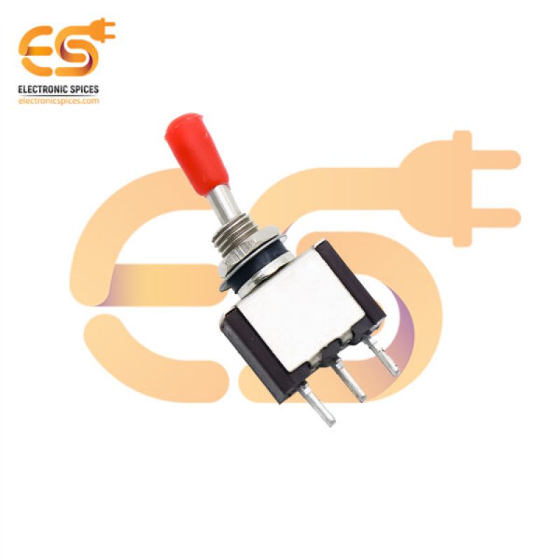 MTS201 6A 125V 3 pin SPDT metal body mini toggle switch pack of 2pcs