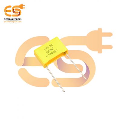 GPF X2 0.68µF K 275VAC Electromagnetic Interference Suppression Capacitor pack of 5pcs