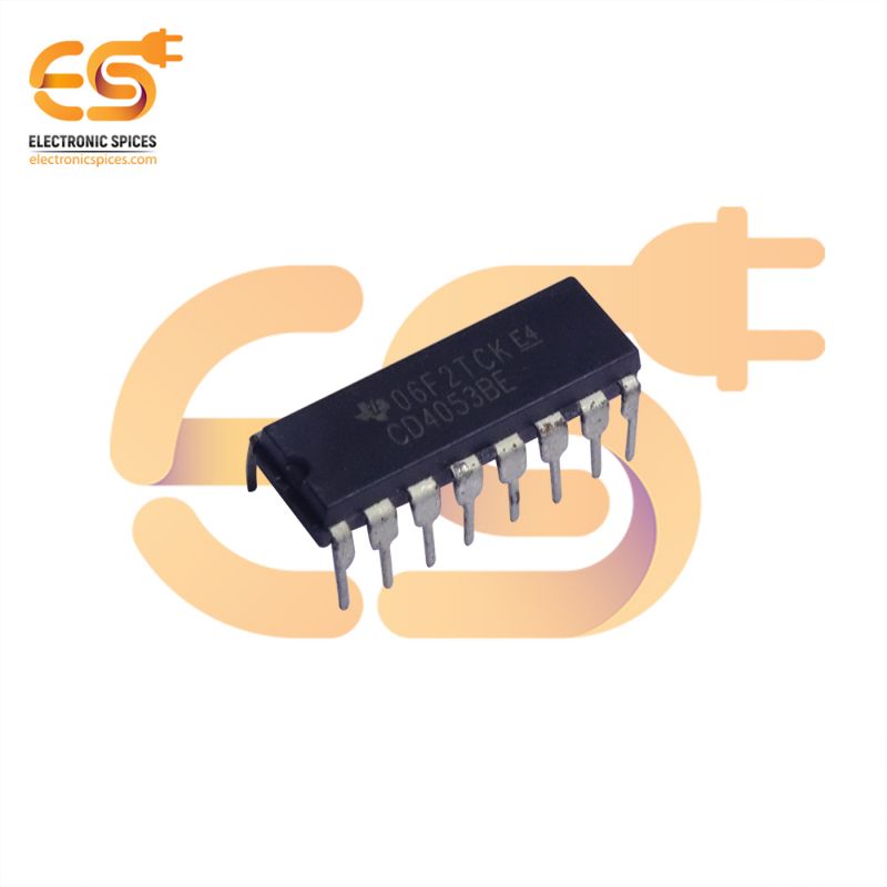 CD4053BE Triple 2 channel analog multiplexer DIP 16 pin IC pack of 2pcs