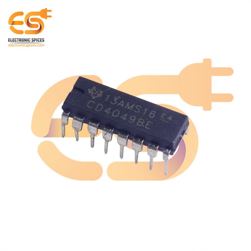 CD4049 Hex inverter buffer and convertor DIP 16 pin IC pack of 2pcs